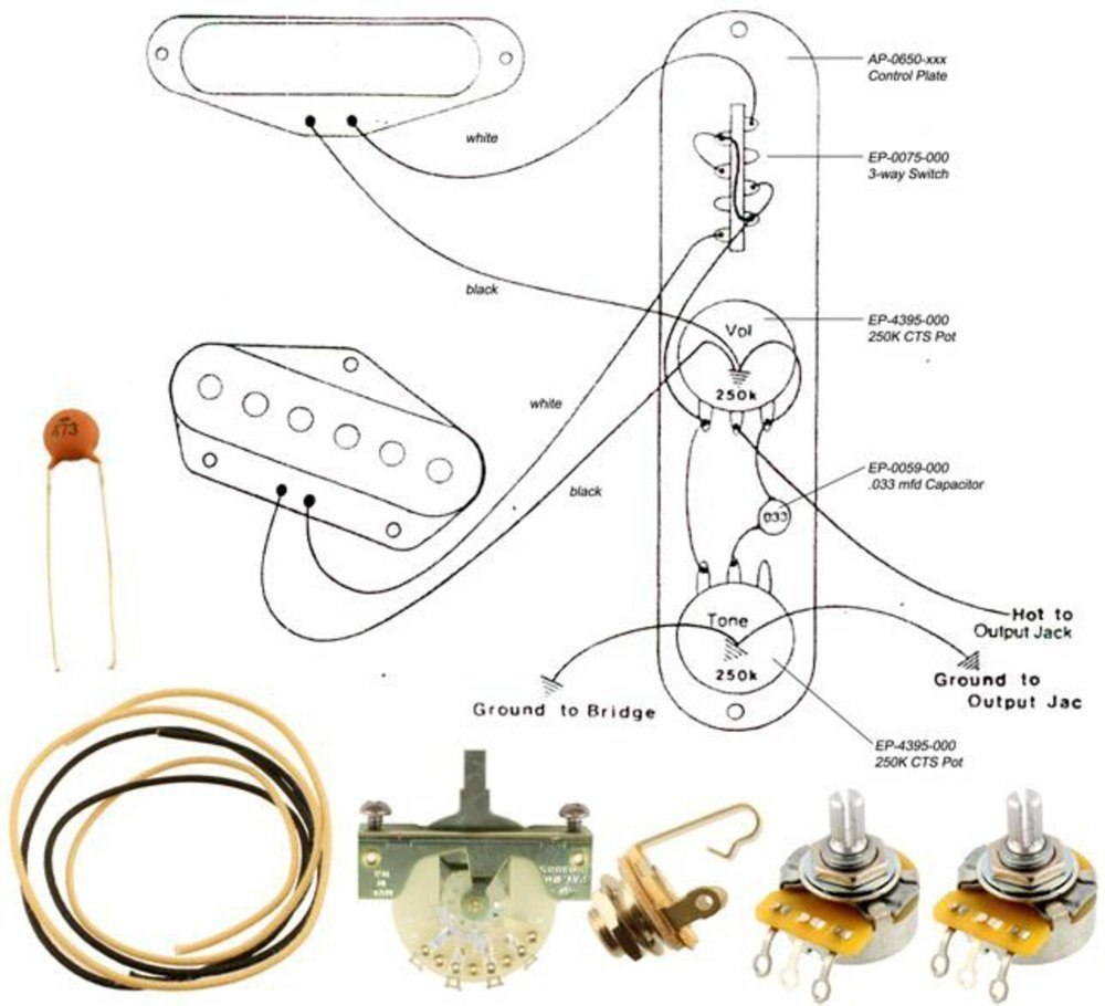 All Parts Tele Wiring Kit
