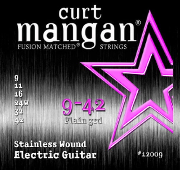 Curt Mangan 9-42 Stainless Steel Electric Guitar String Set