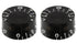 Allparts PK-0130-023 Vintage Style Speed Knobs - Set of 2 - Black