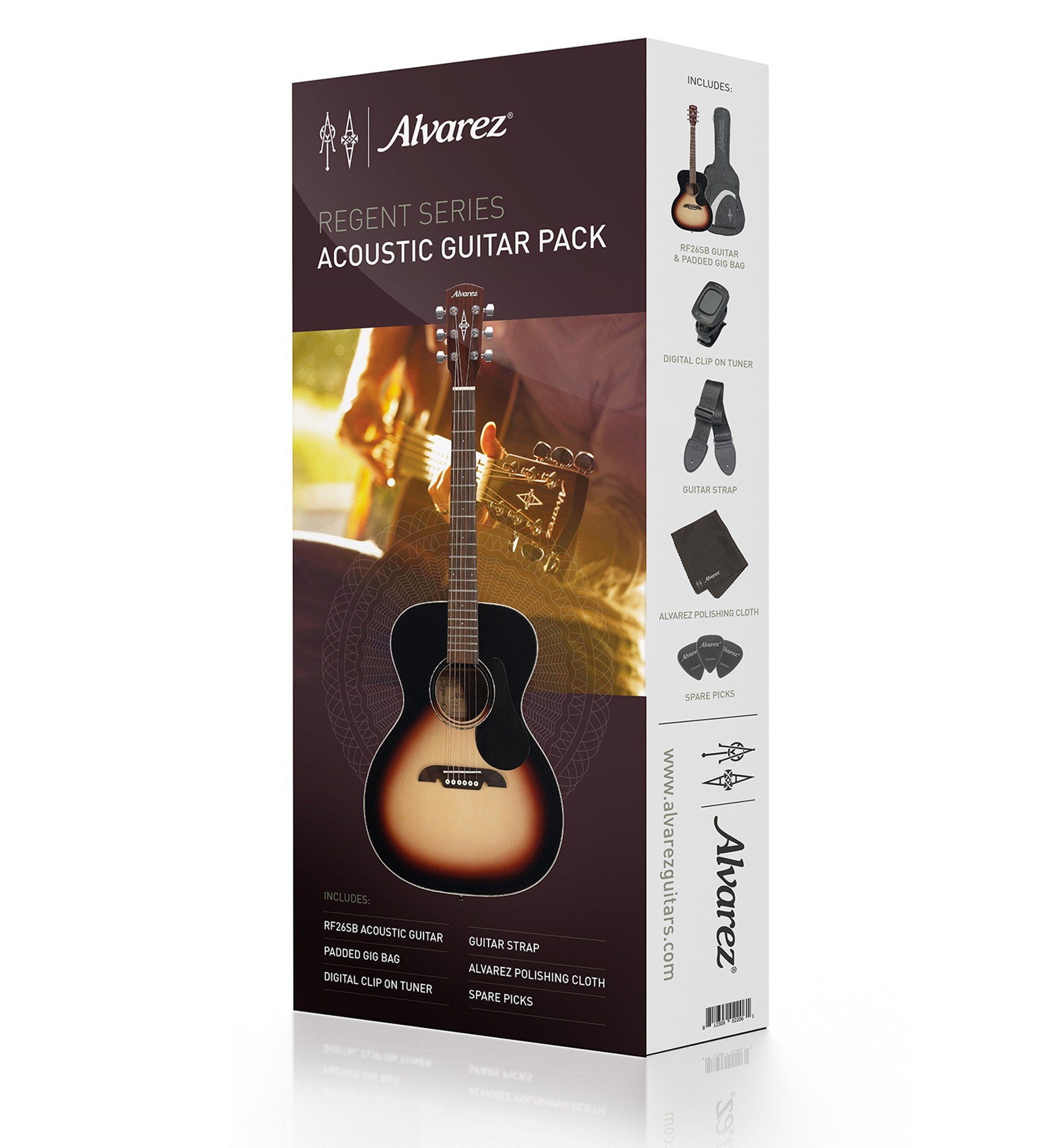 Alvarez Guitars RF26SSBAGP Regent Folk/OM Acoustic Guitar Pack