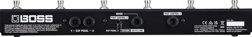 Roland GA‑FC EX Foot Controller for select Boss Amplifiers