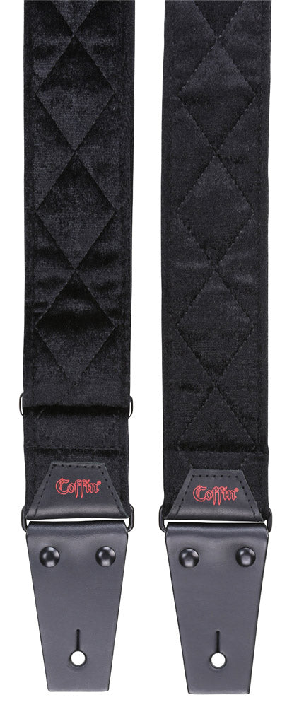 Coffin Cases "The Count"  Black Velvet Guitar Strap