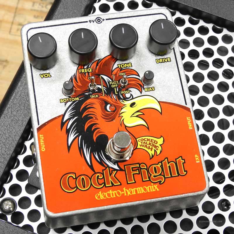 Electro-Harmonix Cock Fight Cocked Wah Fuzz Effect Pedal