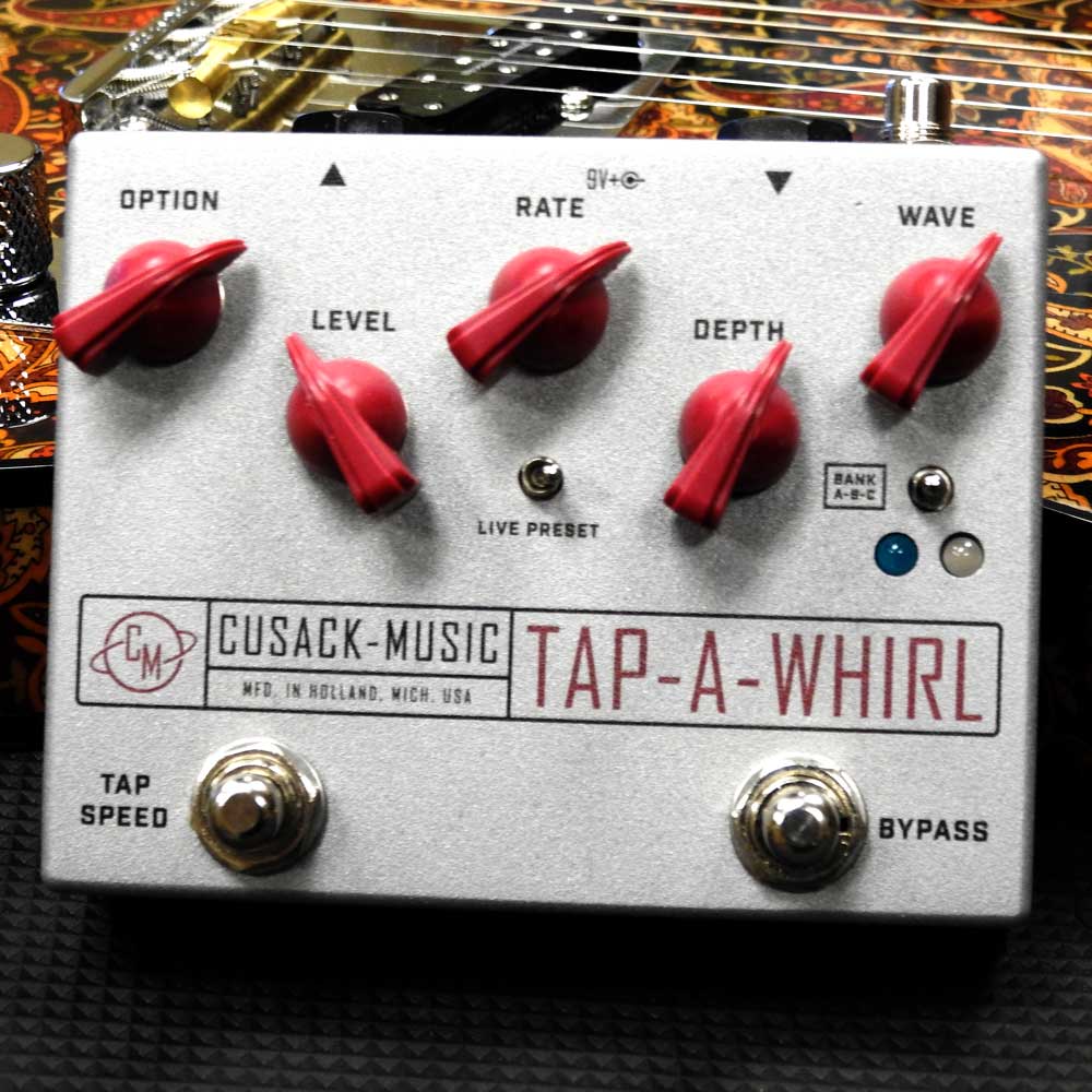 Cusack Music Tap-a-Whirl V.3 Analog Tap-Tempo Tremolo Effects Pedal