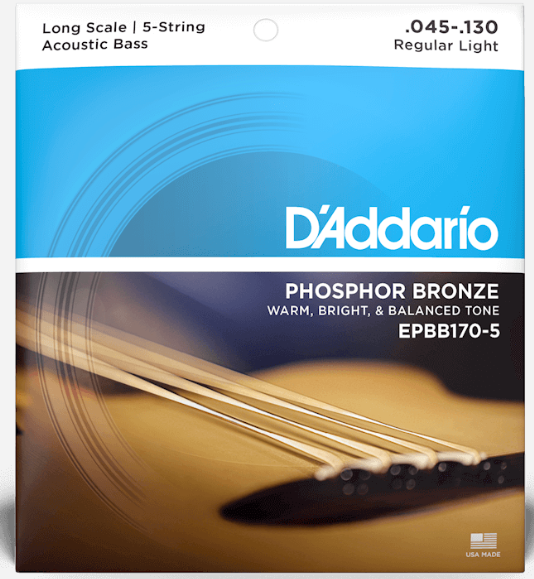 D'Addario EPBB170 Light/Long Scale Acoustic Bass Strings