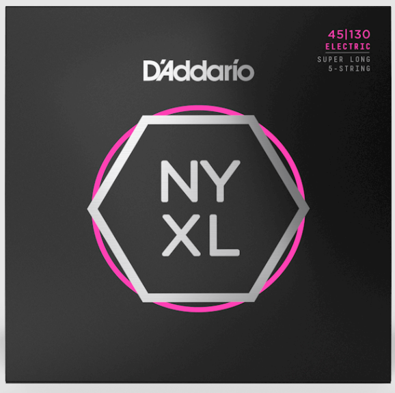 D'Addario NYXL45130SL Regular Light 5-String / Super Long Scale Set - 45-130