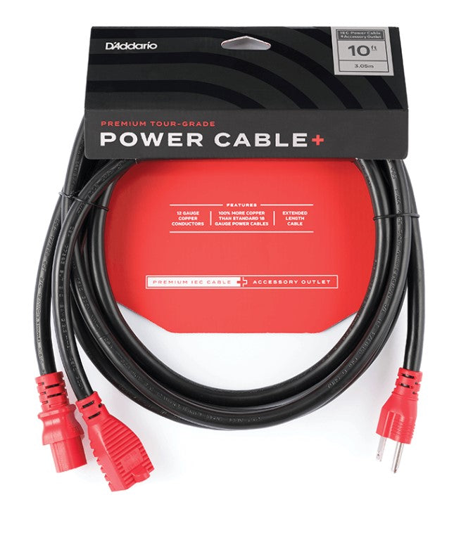 D'Addario IEC Power Cable+NEMA Plug (US)