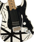 EVH Striped Series '78 Eruption Electric Guitar - White with Black Stripes Relic