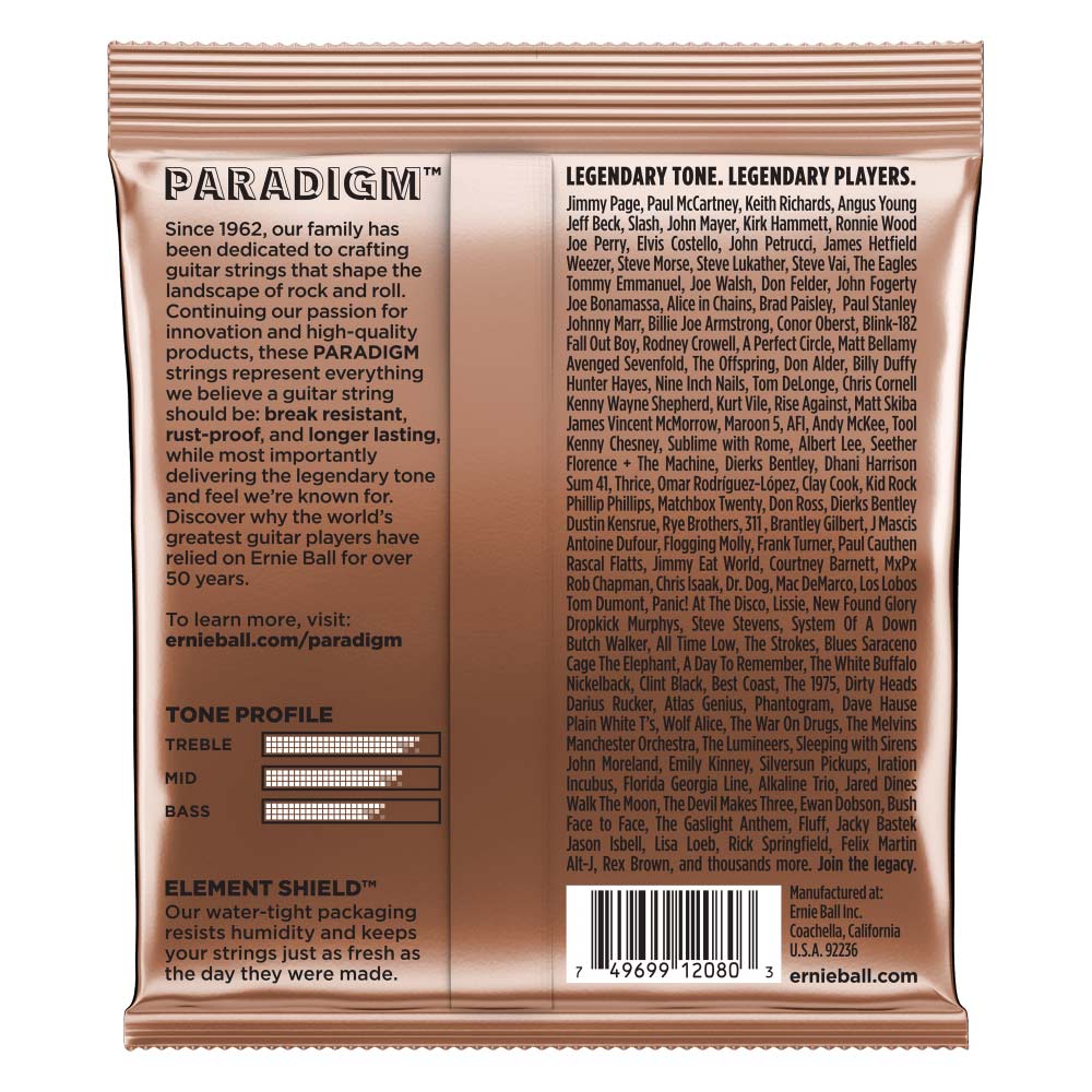 Ernie Ball Paradigm Extra Light Phosphor Bronze Acoustic Guitar Strings - 10-50