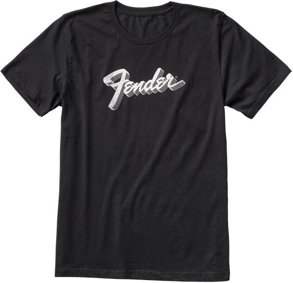 Fender 3D Logo Reflective Ink T-Shirt Black XXL