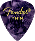 Fender 351 Shape 12 Pick Pack, Purple, Thin
