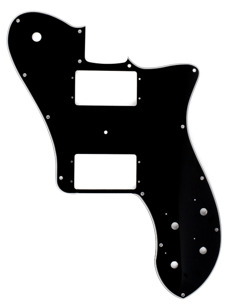 Fender '72 Tele Deluxe, 14-Hole Mount Black, 3-PlyPickguard