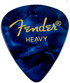 Fender 351 Shape Premium Picks Blue Moto Heavy 12ct