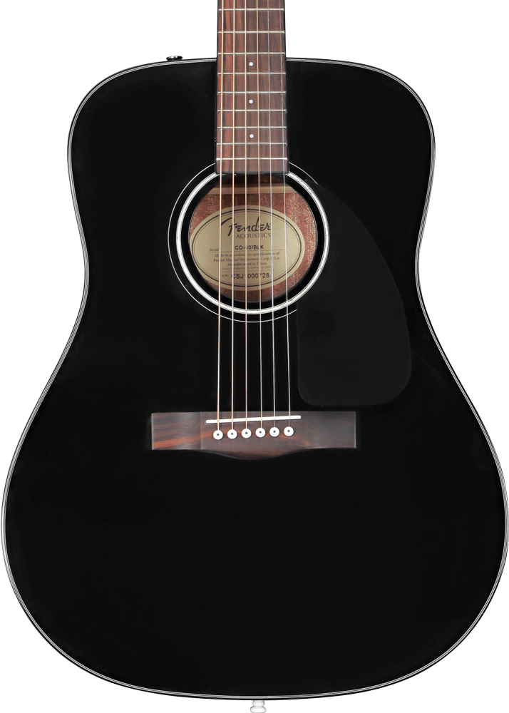 Fender CD-60 Dreadnought V3 Acoustic Guitar - Black