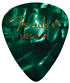 Fender 351 Shape Premium Picks, Green Moto, Medium 12/count