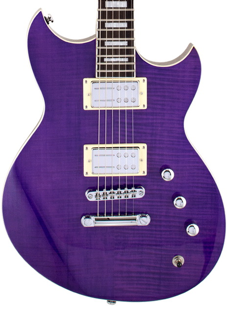 Reverend Guitars Sensei RA FM (Flamed Maple) Electric Guitar in Purple