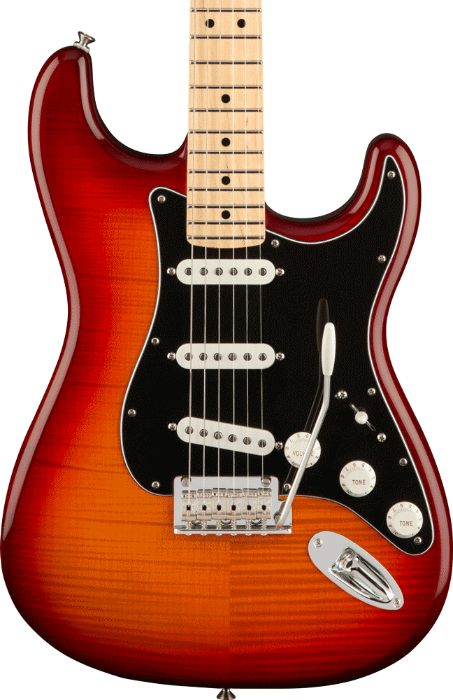 Fender Player Series Stratocaster Plus Top, Aged Cherry Burst