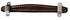 Fender Pure Vintage Stitched Leather Amplifier Handle, Brown, 2-Screw Mount