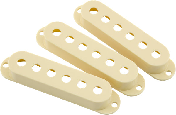 Fender Road Worn Stratocaster Pickup Covers, Aged White (3)