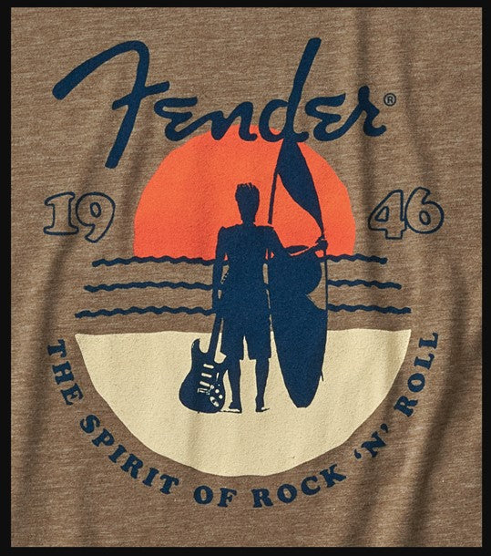 Fender Sunset Spirit T-Shirt, Olive, L