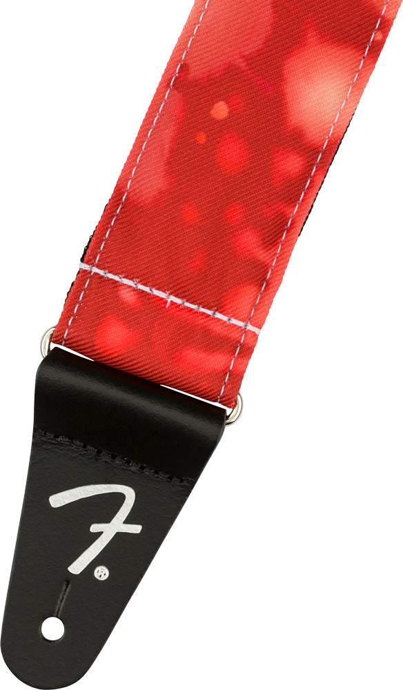 Fender Tie Dye Acid Wash Strap -  Red