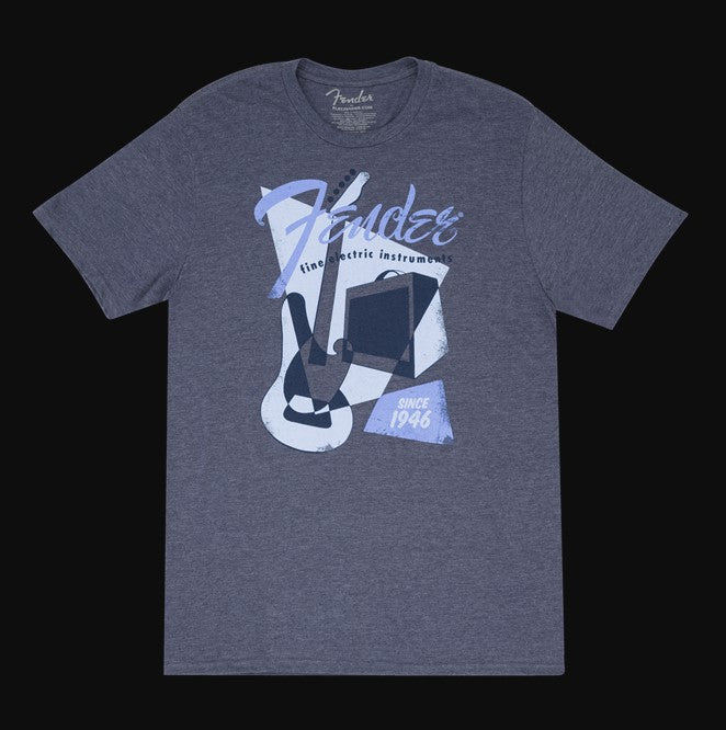 Fender Vintage Geo 1946 T-Shirt, Blue, L