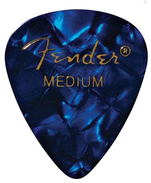 Fender 351 Shape Premium Picks Blue Moto, Medium (12)