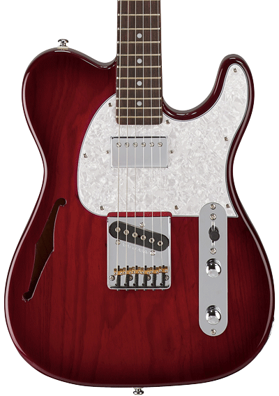 G&L Guitars ASAT Classic Bluesboy Semi-Hollow - Red Burst