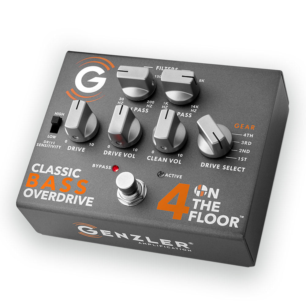 bass pedal overdrive Genzler 4 On The Floor Classic Bass Overdrive Pedal