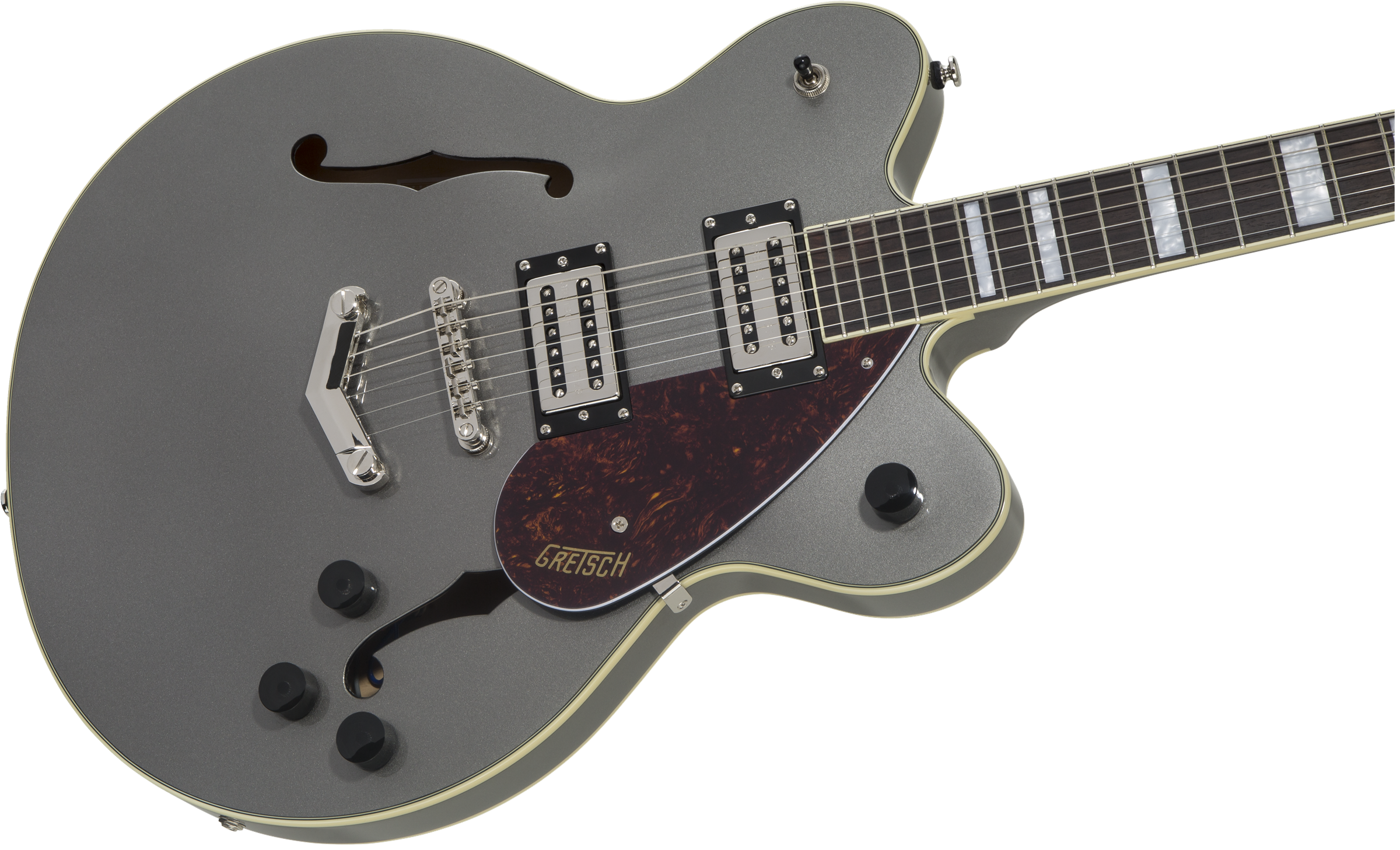 Gretsch Guitars G2622 Streamliner Center Block Double Cut with V-Stoptail Electric Guitar - Phantom Metallic