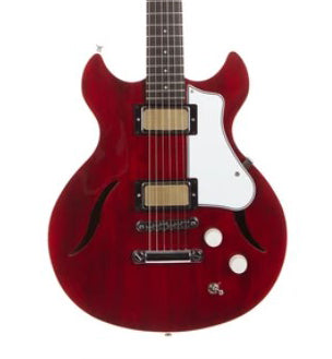 Harmony Guitars Comet Electric Guitar - Transparent Red