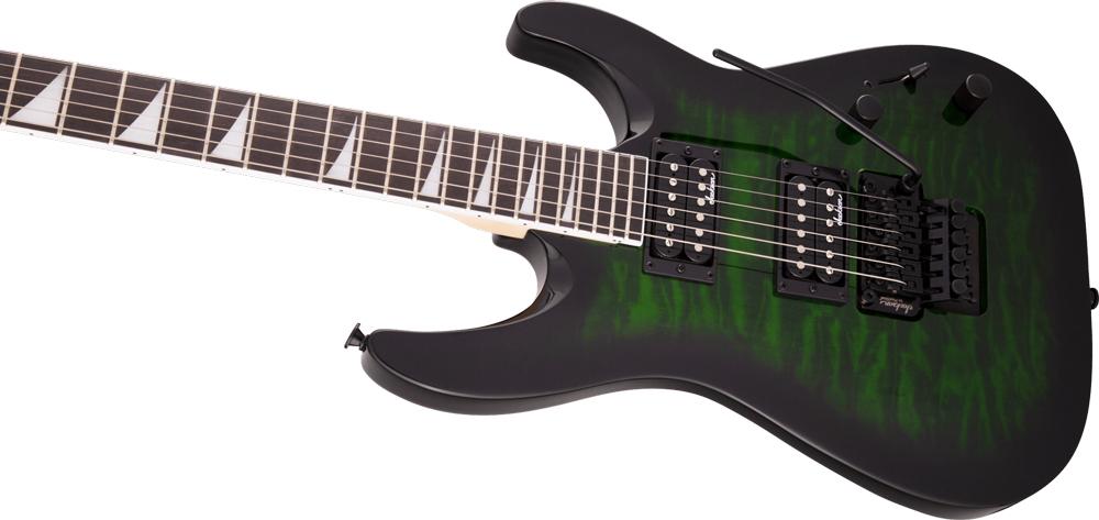 Jackson JS Series Dinky Arch Top JS32Q DKA Electric Guitar - Transparent Green Burst