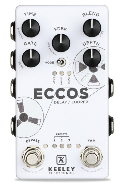 Keeley ECCOS Neo-Vintage Tape Delay Effects Pedal