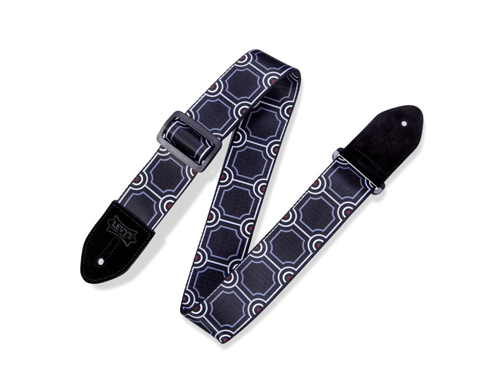 Levy's Leathers Print Series Deco Pillar Guitar Strap - MPDP2-001