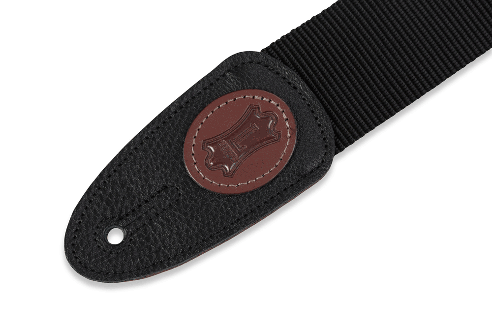 Levy's Leathers Classics Series 2"  Black Polypropylene Guitar Strap – MSS8-BLK