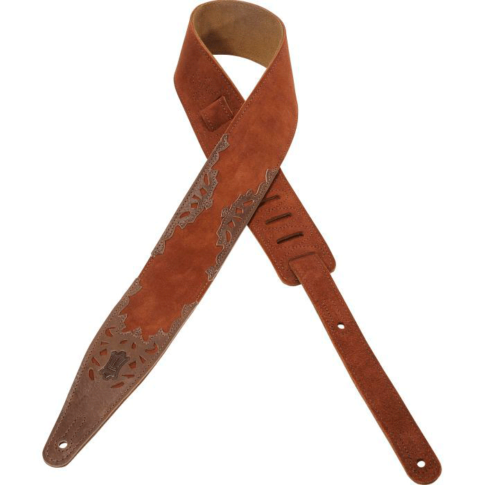 Levy's Leathers Deluxe Series Series Rust Suede Guitar Strap – MS317PAI-RST