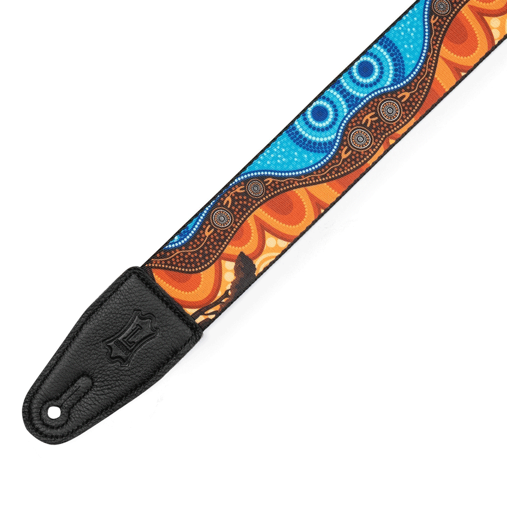 Levy's Leathers 2″ Down Under Series Poly Guitar Strap-Landscape- MP2DU-003