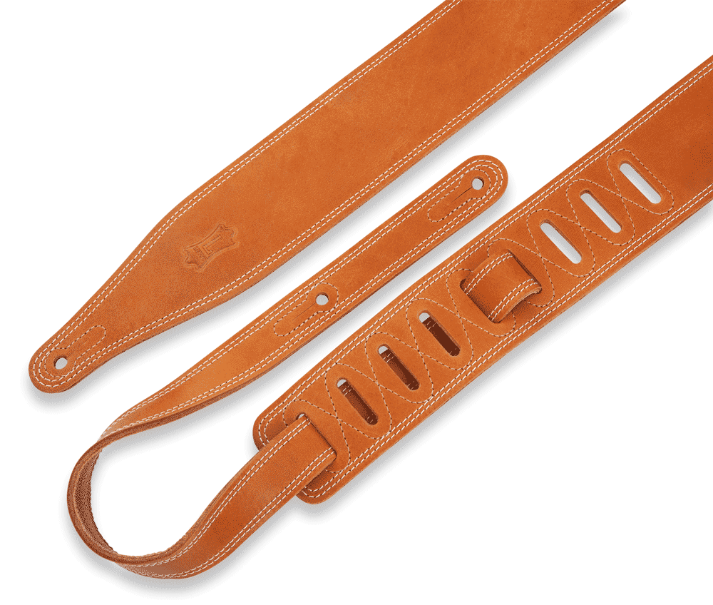 Levy's Leathers Butter Double Stitch Guitar Strap – M17BDS-TAN