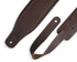 Levy's Leathers Deluxe Series 2.5" Guitar Strap – Dark Brown Butter Double Stitch Guitar Strap- M17BDS-DBR