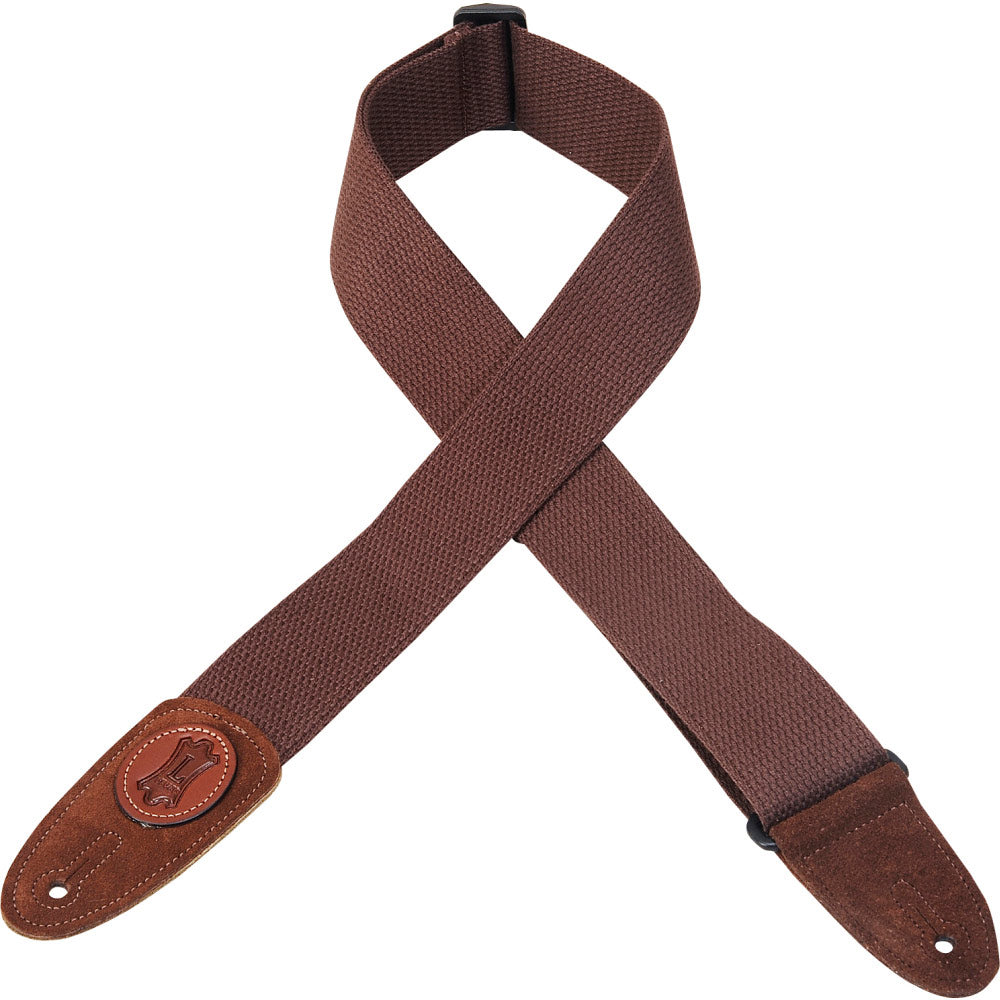 Levy's Leathers Signature Cotton Series 2" Guitar Strap - Brown Woven - MSSC8-BRN