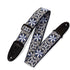 Levy's Leathers 2" Woven Hootenanny Blue and White Guitar Strap