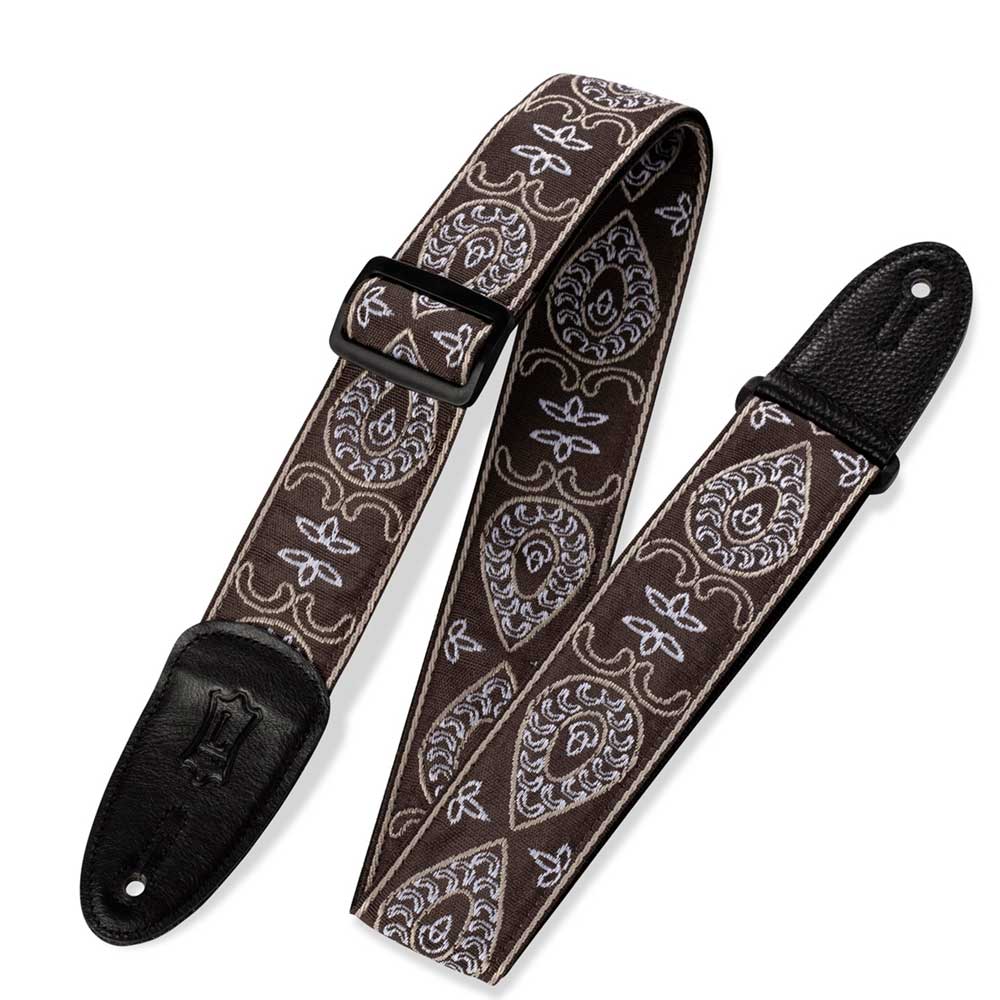 Levy's Leathers 2″ 60’s Hootenanny Jacquard Weave Guitar Strap D-24