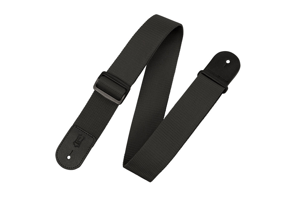 Levy's Leathers Classics Series 2" Black Polypropylene Guitar Strap -  M8POLY-BLK