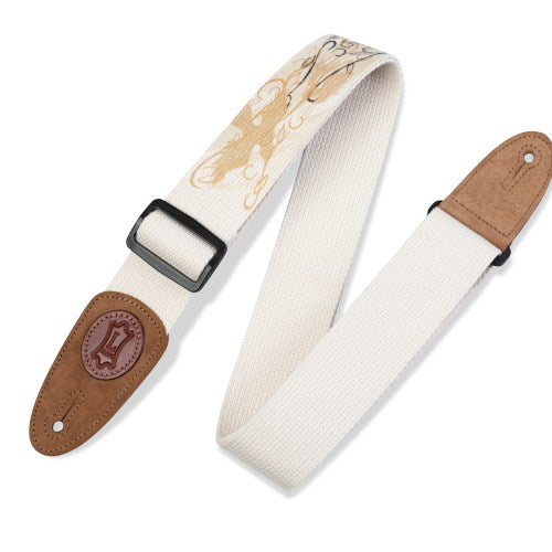 Levy's Leathers 2" Bird Design Woven Cotton Guitar Strap