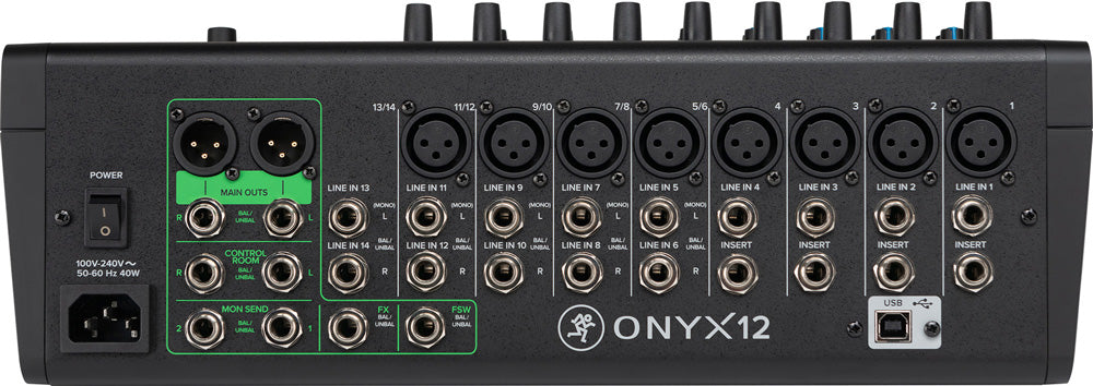 Mackie Onyx 12-channel Premium Analog USB Mixer
