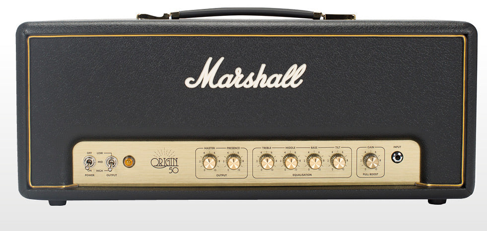 Marshall Amps Origin50H 50W Amp Head w/FX loop and Boost M-ORI50H-U