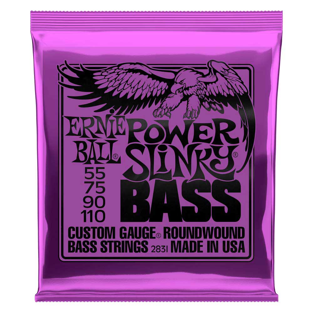 Ernie Ball Power Slinky Nickel Wound Bass Strings, 55-110