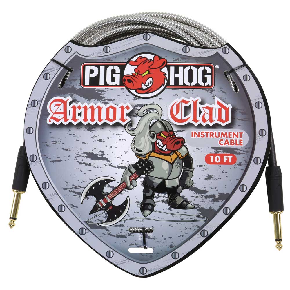 Pig Hog 10ft "Armor Clad" Instrument Cable