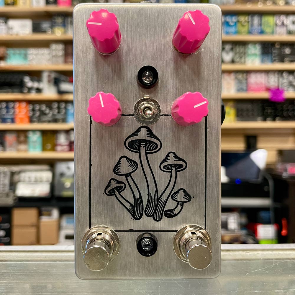 Petey's Pedals Pink Shroom Tremolo Pedal