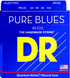 DR Strings Pure Blues Bass Handmade Guitar Strings - W/Quantum Nickel Alloy 45-105